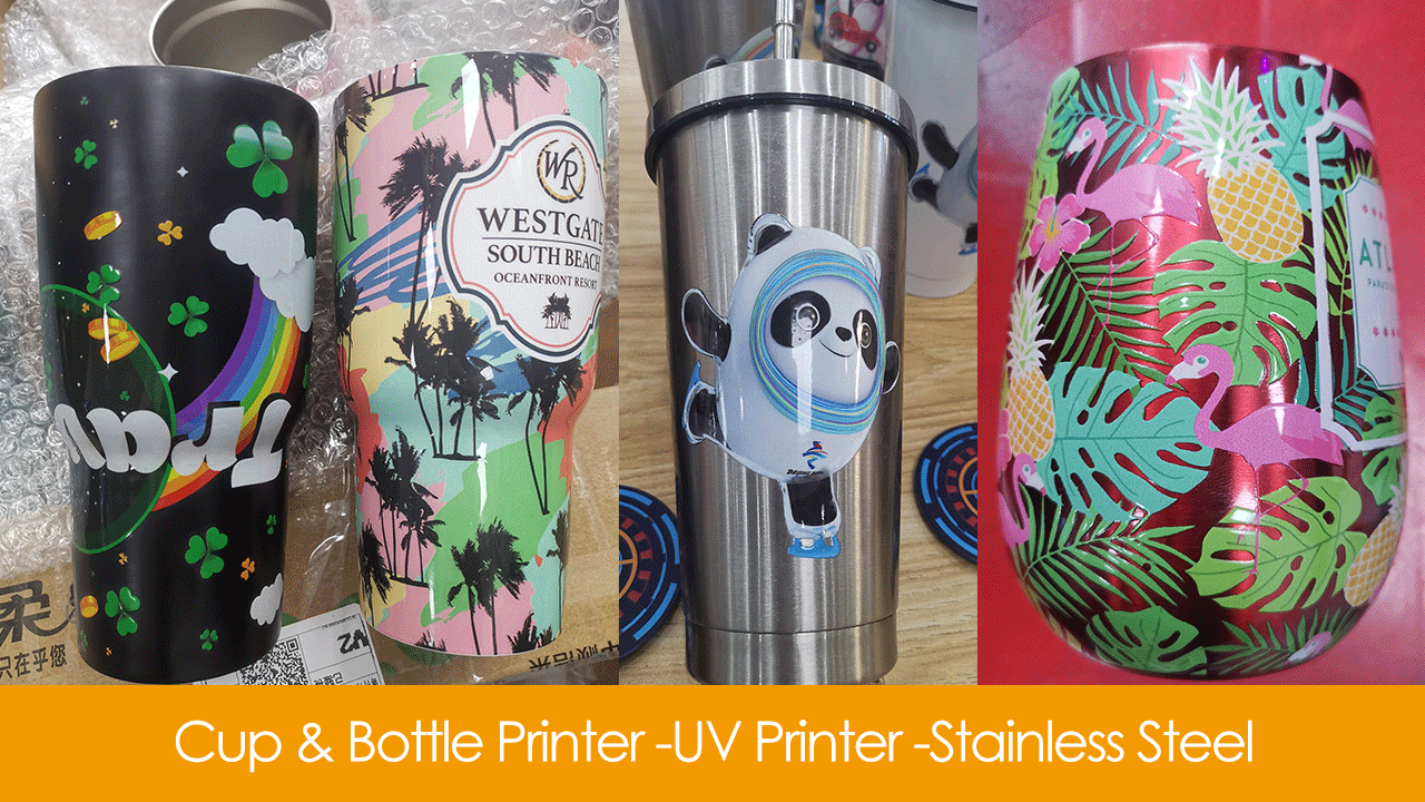 High Productivity UV-LED Inkjet Printer for Taper / Cylinder Printing