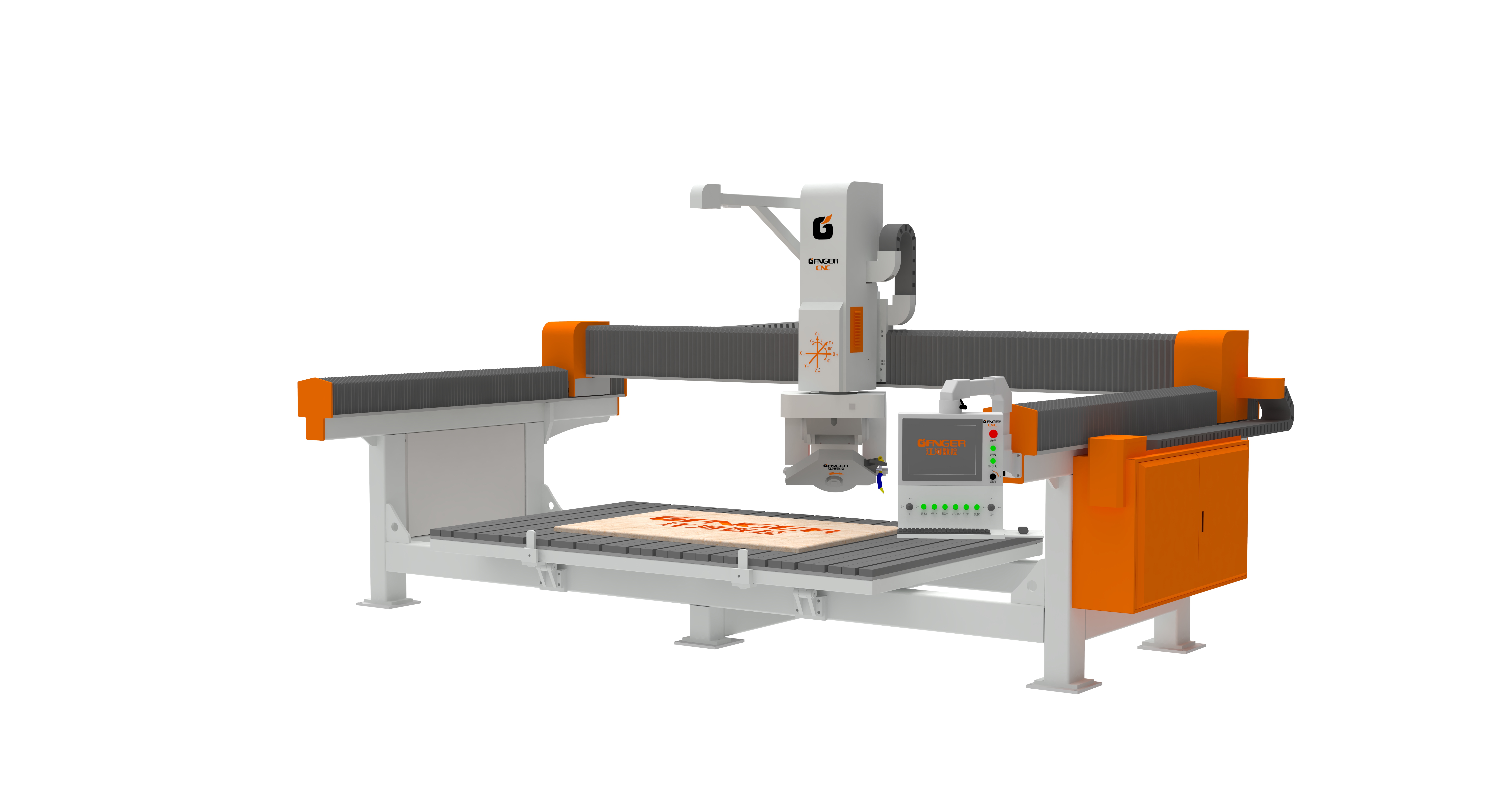 GQ-3220BS四轴45°桥切机-英文标识