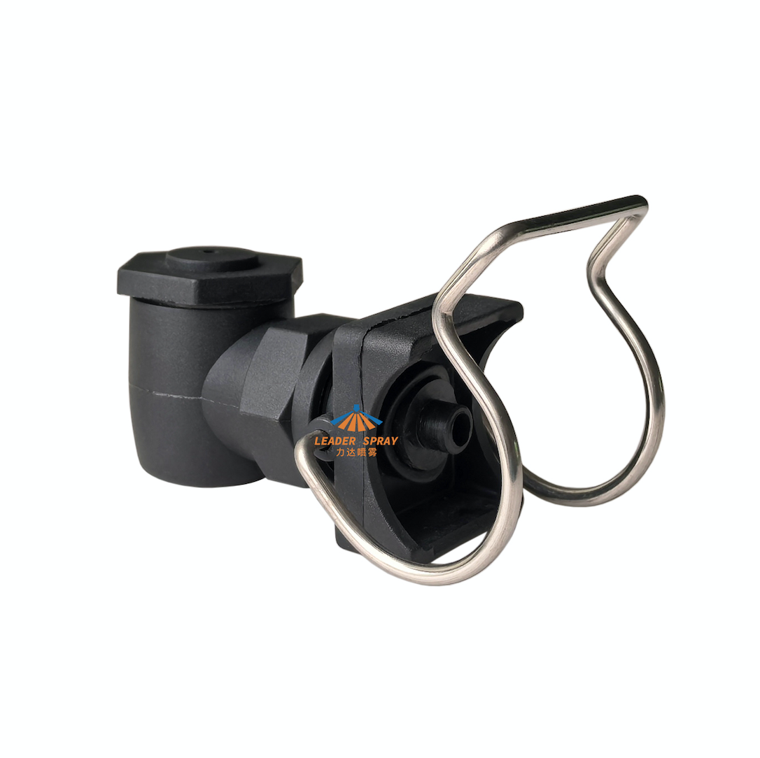 Nylon Clamp Jet, Black Hollow Cone Clip Nozzle, 3/4 inch, 1 inch Single ...
