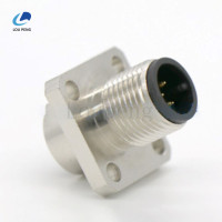 M12方形面板安装连接器公胶芯