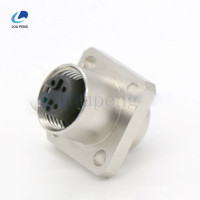 M12方形面板安装连接器母胶芯