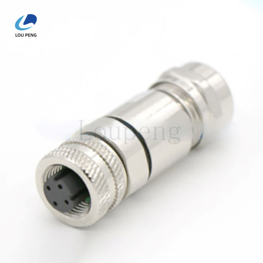 M12防水式网纹连接器母胶芯