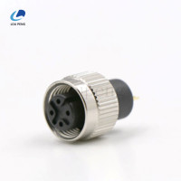 M12防松防振普通包胶连接器母胶芯