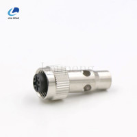 M12防松防振长款屏蔽连接器母胶芯