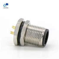 M12前锁插座面纹1.0连接器