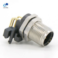 M12弯角插座公胶芯