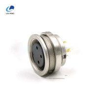 M16后锁插座连接器母头