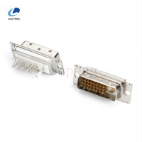 DVI-24-1公头夹板式，半金白胶铆合