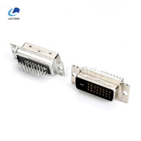 DVI-24-1180度带定位柱铆4-40鱼叉,半金白加黑LCP尾端2.7mm铆合