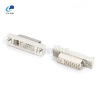 DVI-24-5母180度插板式,半金白胶,铆8.25铆钉,尾端3.1