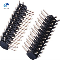 2.0间距排针双排90度弯针