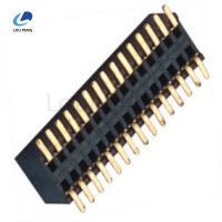 0.81.2间距排母SMT立贴2~50P胶高3.1镀金