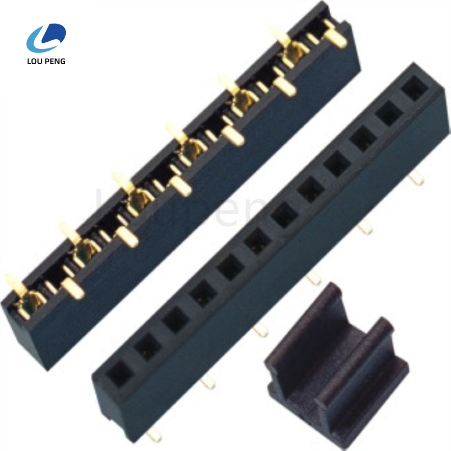 2.0间距排母单排SMT塑高4.04.3