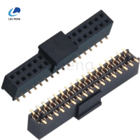 2.0间距排母双排贴片有柱无柱胶高4.04.32~40P