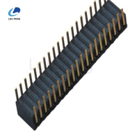 1.27间距90度侧插型排母胶高3.52~50P