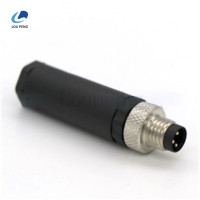 M8塑胶弯头连接器公头