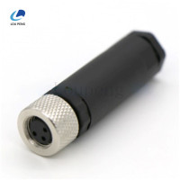 M8塑胶直头连接器母头