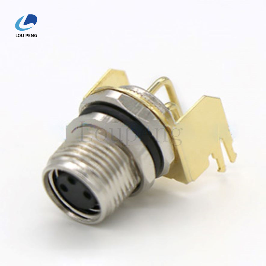 M8弯针母头连接器