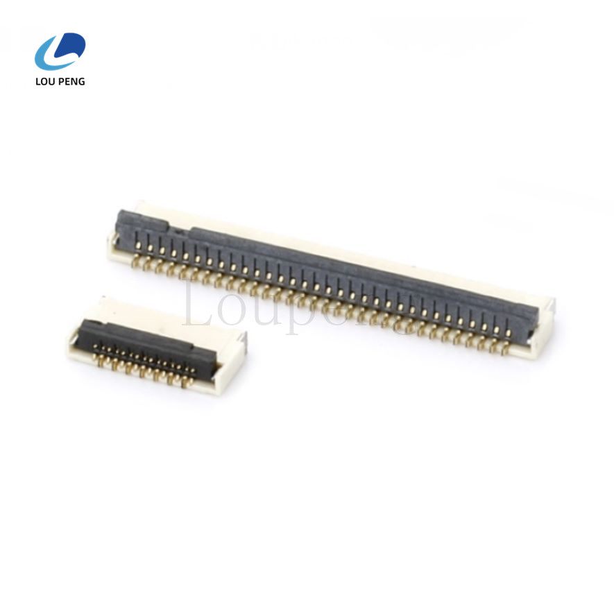 0.5MM间距前插后锁性H1.0,4-50PIN