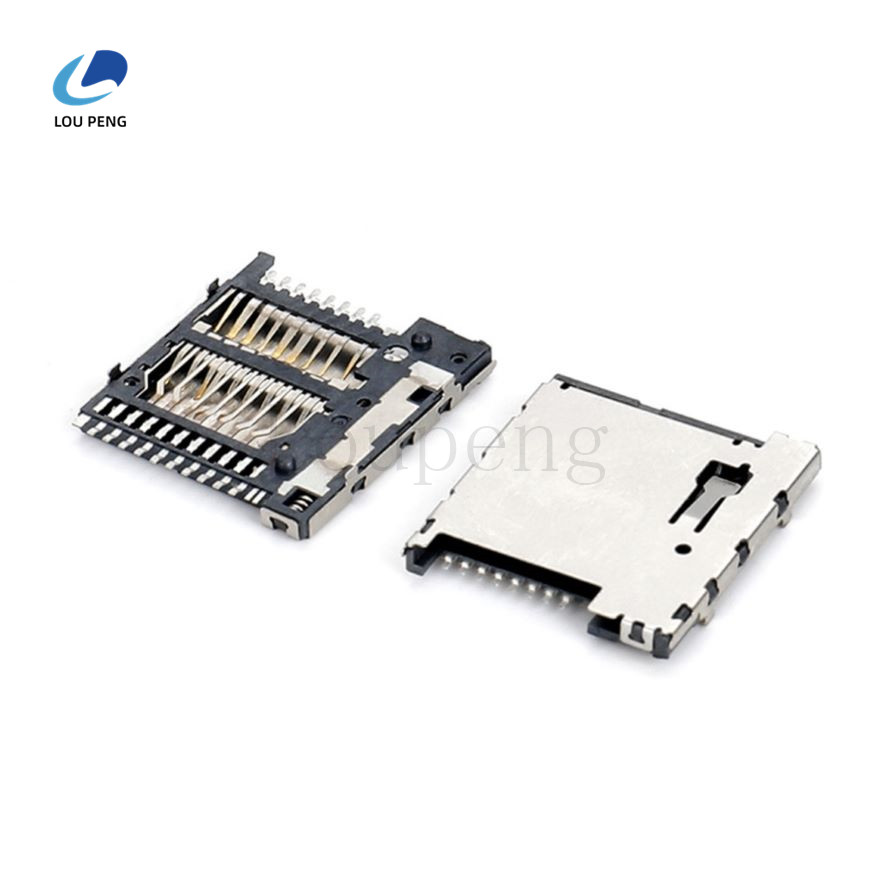 MicroSD4.0卡座前后出pinH-1.45mm