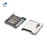 MicroSD4.0卡座前后出pinH-1.45mm