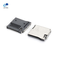 TF卡座9PIN普通外焊LCP料长款