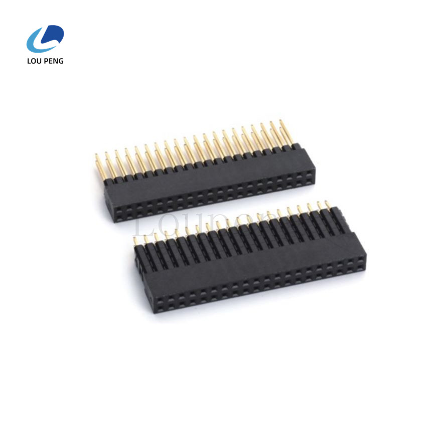 2.0MM双排排母PC104-排针胶芯