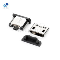 MICROUSB5P立式三支脚立贴有柱有边SMT