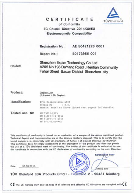 CE CERTIFICATE