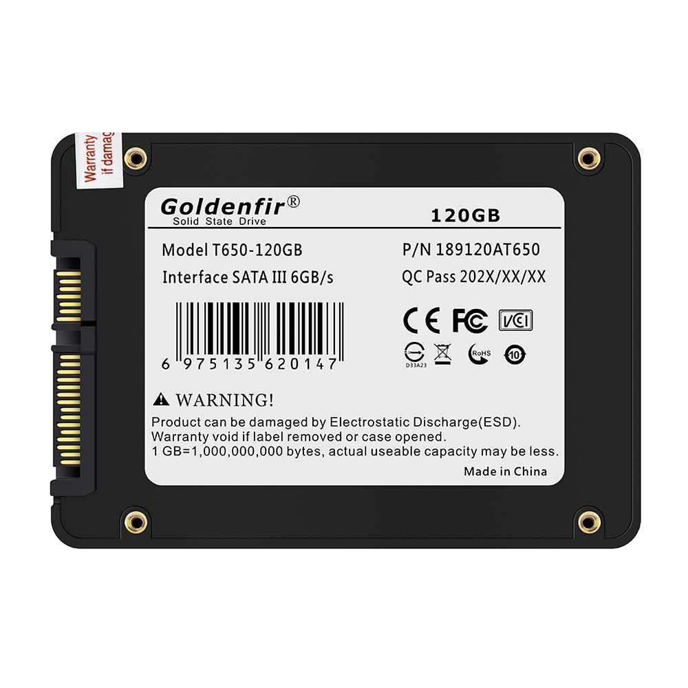 内蔵型SSD Goldenfir T650 1TB SSD SATA III Model T650-official website