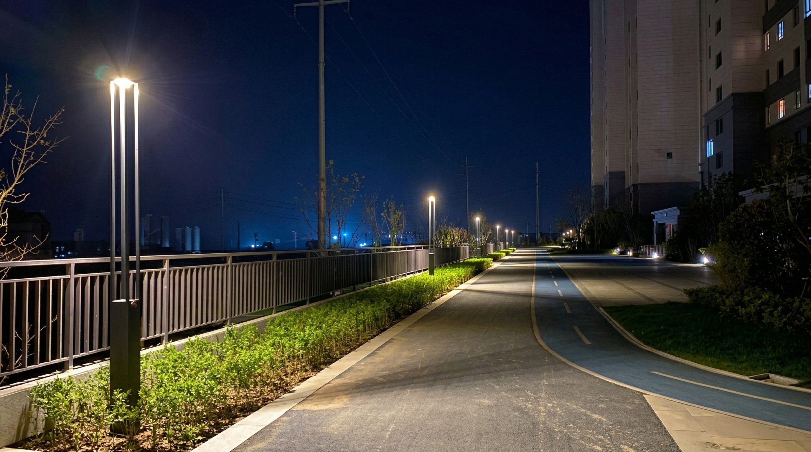 LED landscape mood lighting for hotel garden & pathway project thumb 4