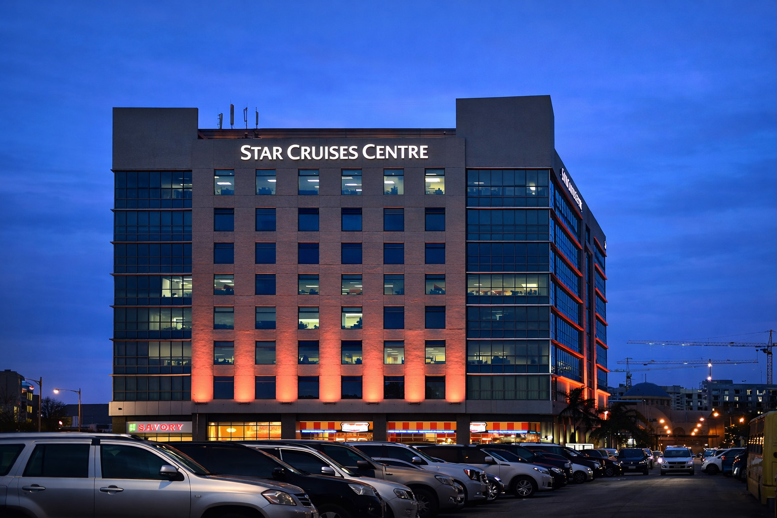 Dynamic color management across commercial building exterior in Philippines