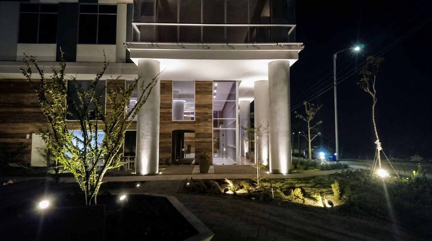 Urban night illumination for EBC Building in Costa Rica