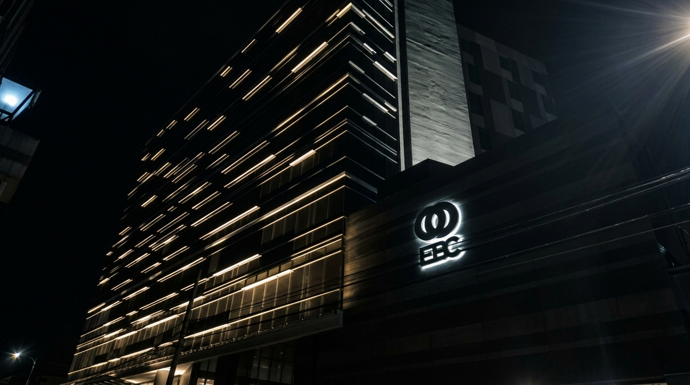 EBC Building architectural facade lighting design in Costa Rica