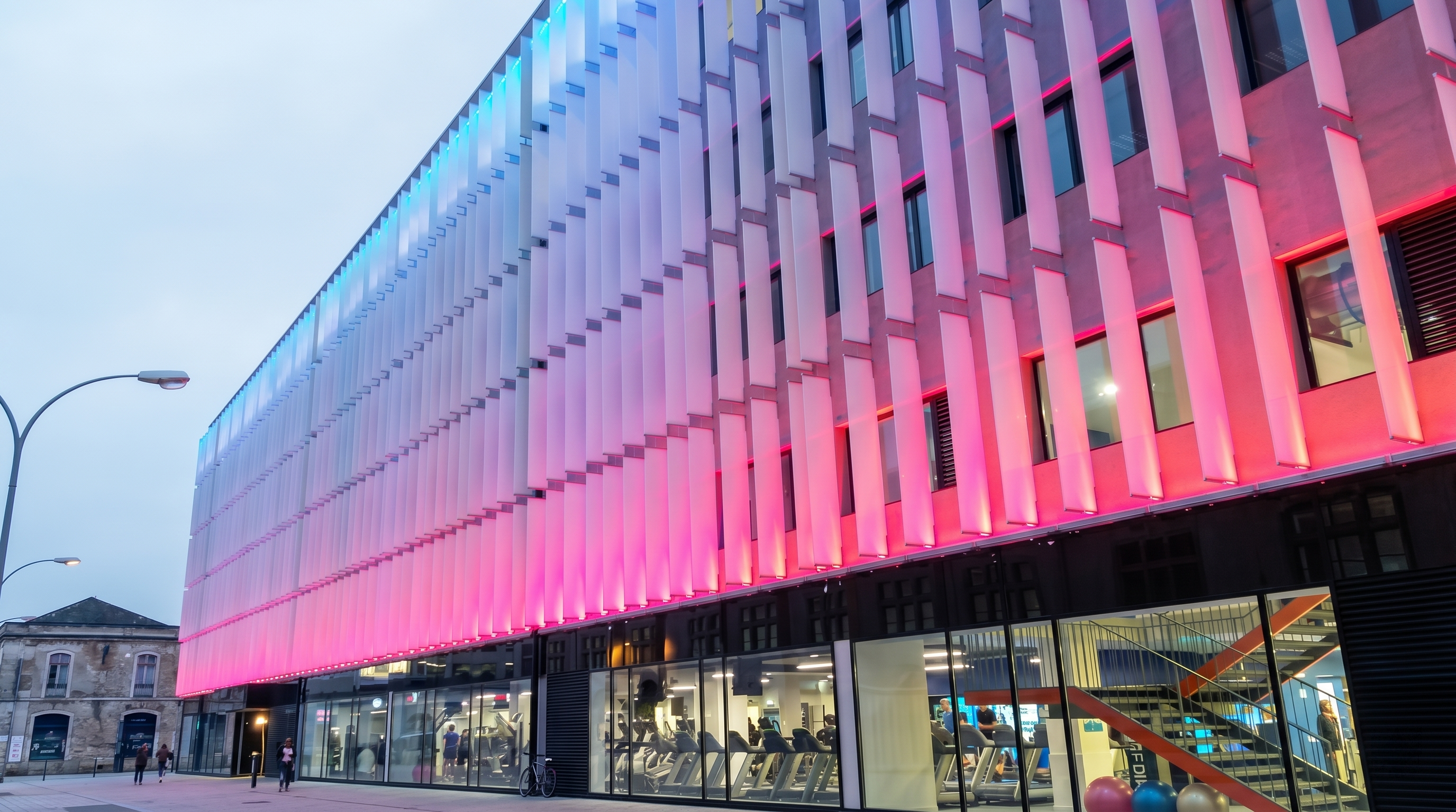 EDP Headquarters Area architectural facade lighting design in Lisbon