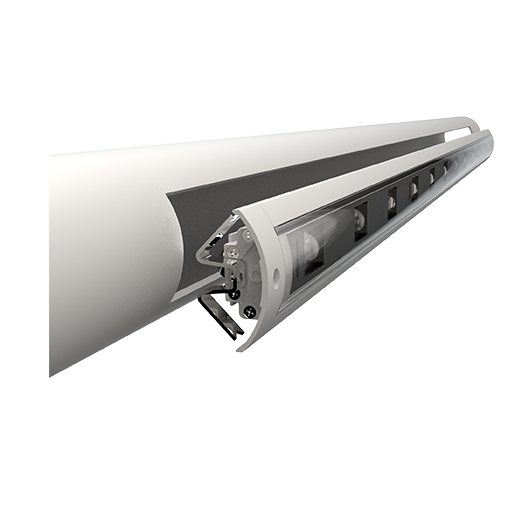 LWW-GRB-W55-L10-S 1.0m 12W bridge barrier light with custom saddle mount
