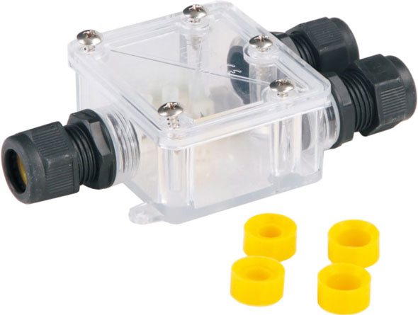 Waterproof one-to-two connector for architectural lighting