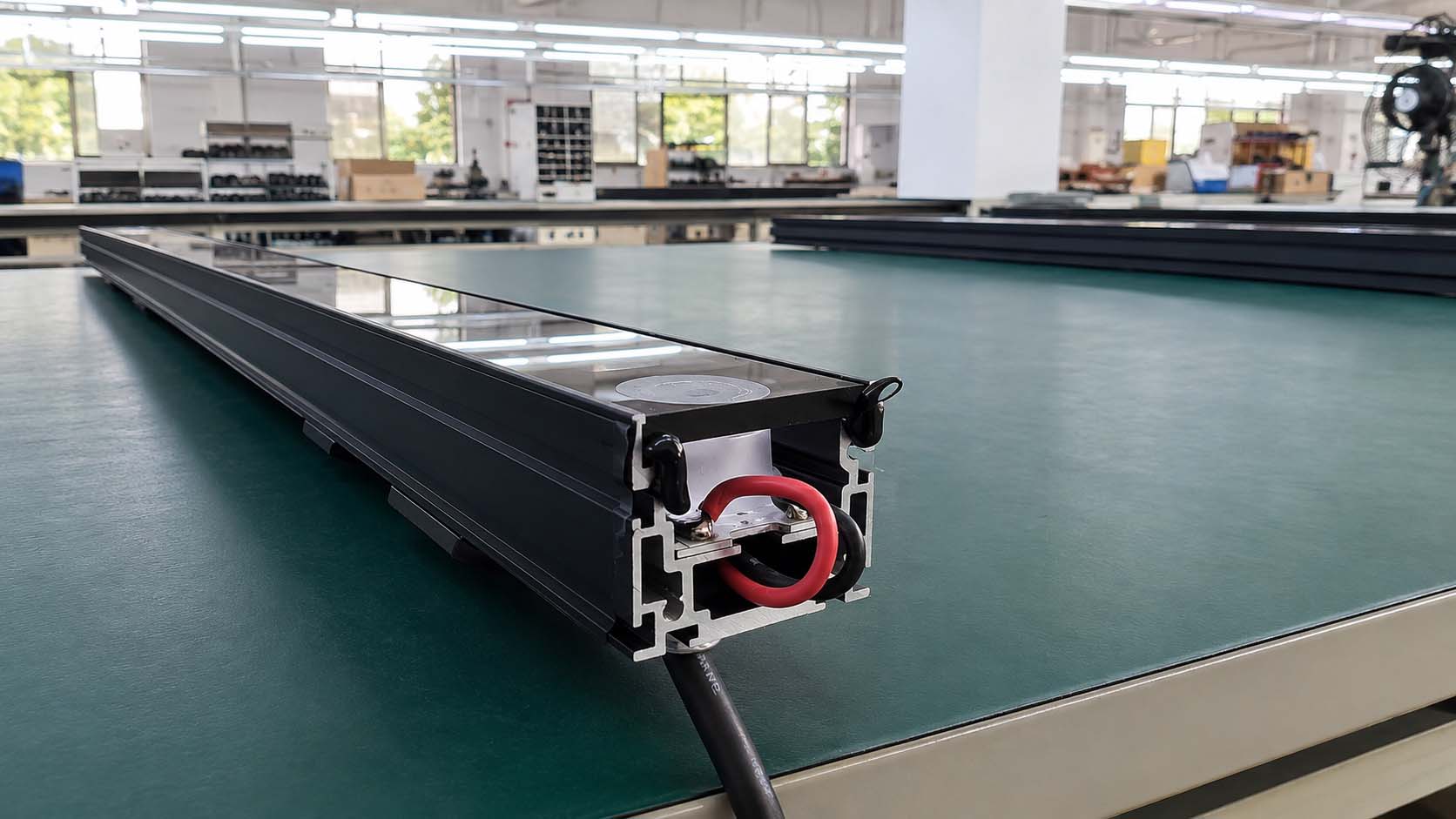 Glass-end sealant backfilling and finishing process for outdoor LED wall washers