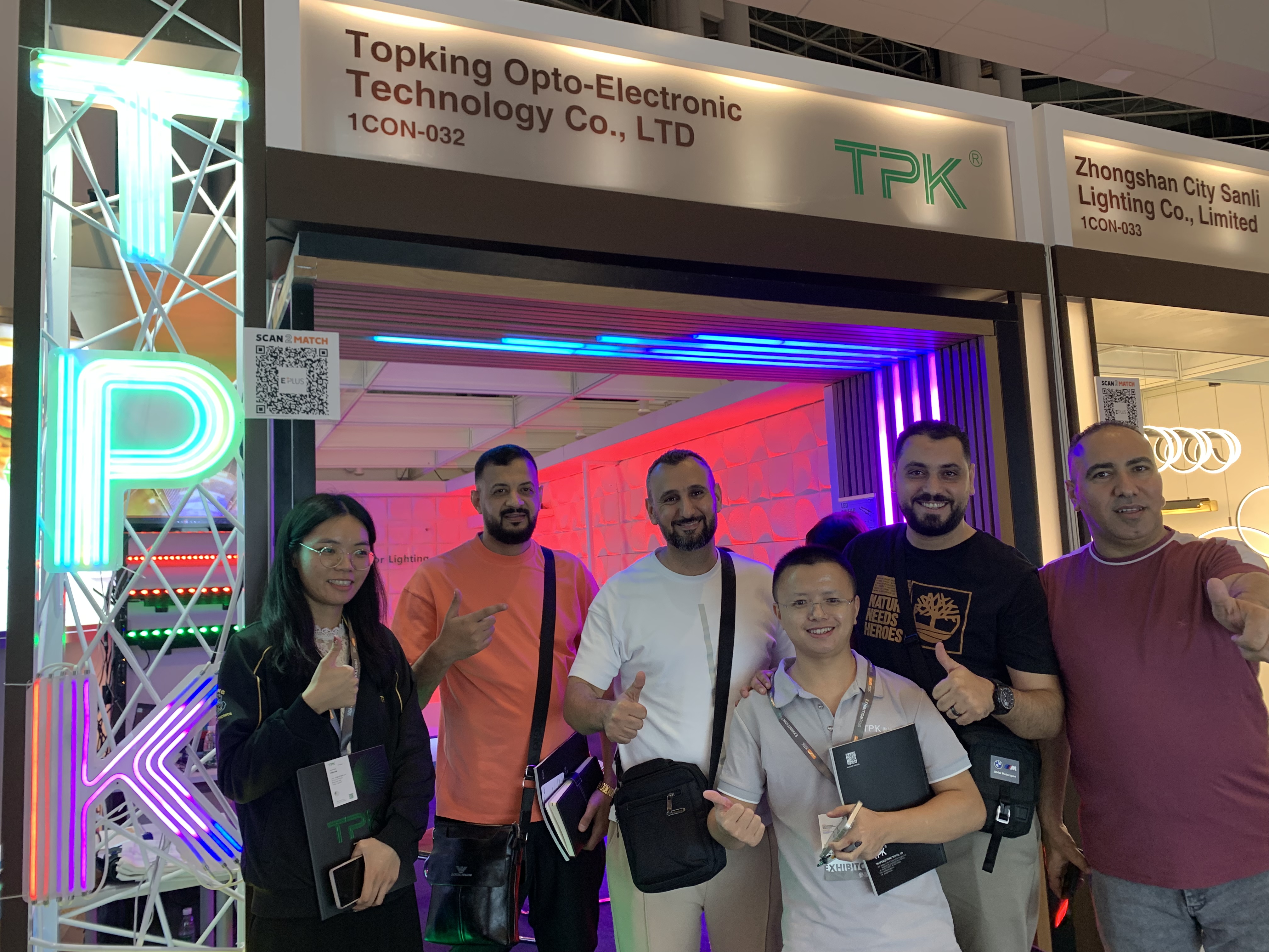 TPK Lighting sales team discussing LED architectural lighting projects with global clients