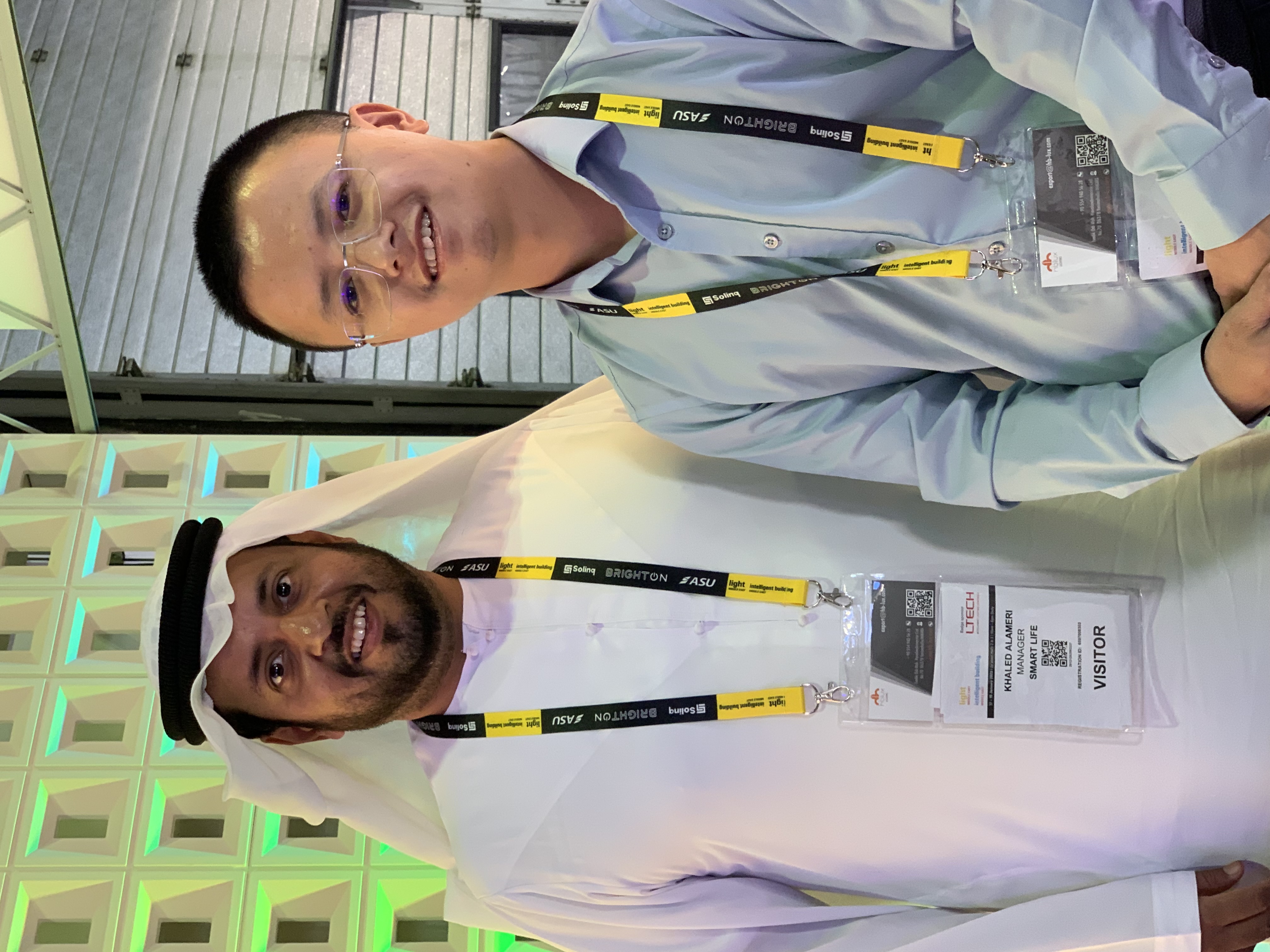 TPK Lighting engineering team presenting high-power floodlights at Light Middle East