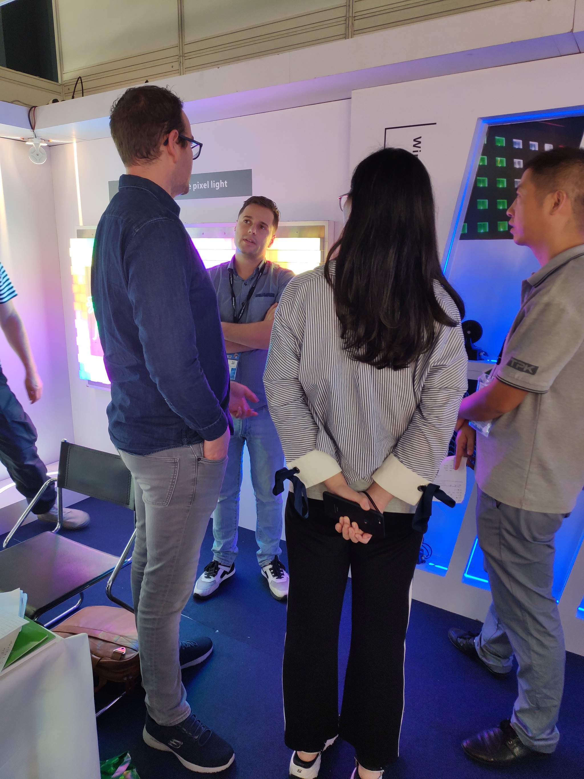 TPK Lighting smart LED lighting products display at Light + Building 2018