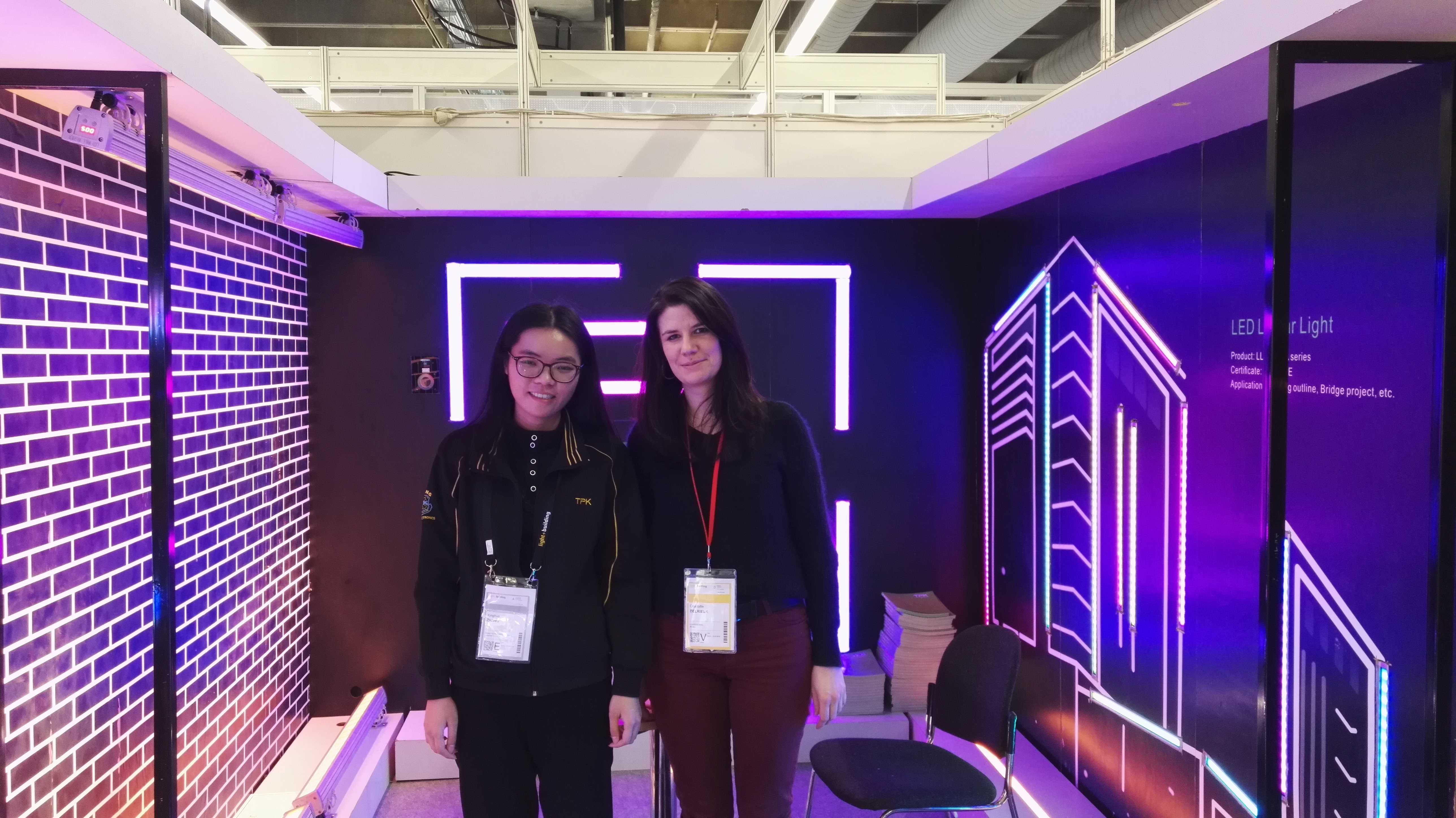 Networking and business negotiations at the TPK Lighting exhibition booth