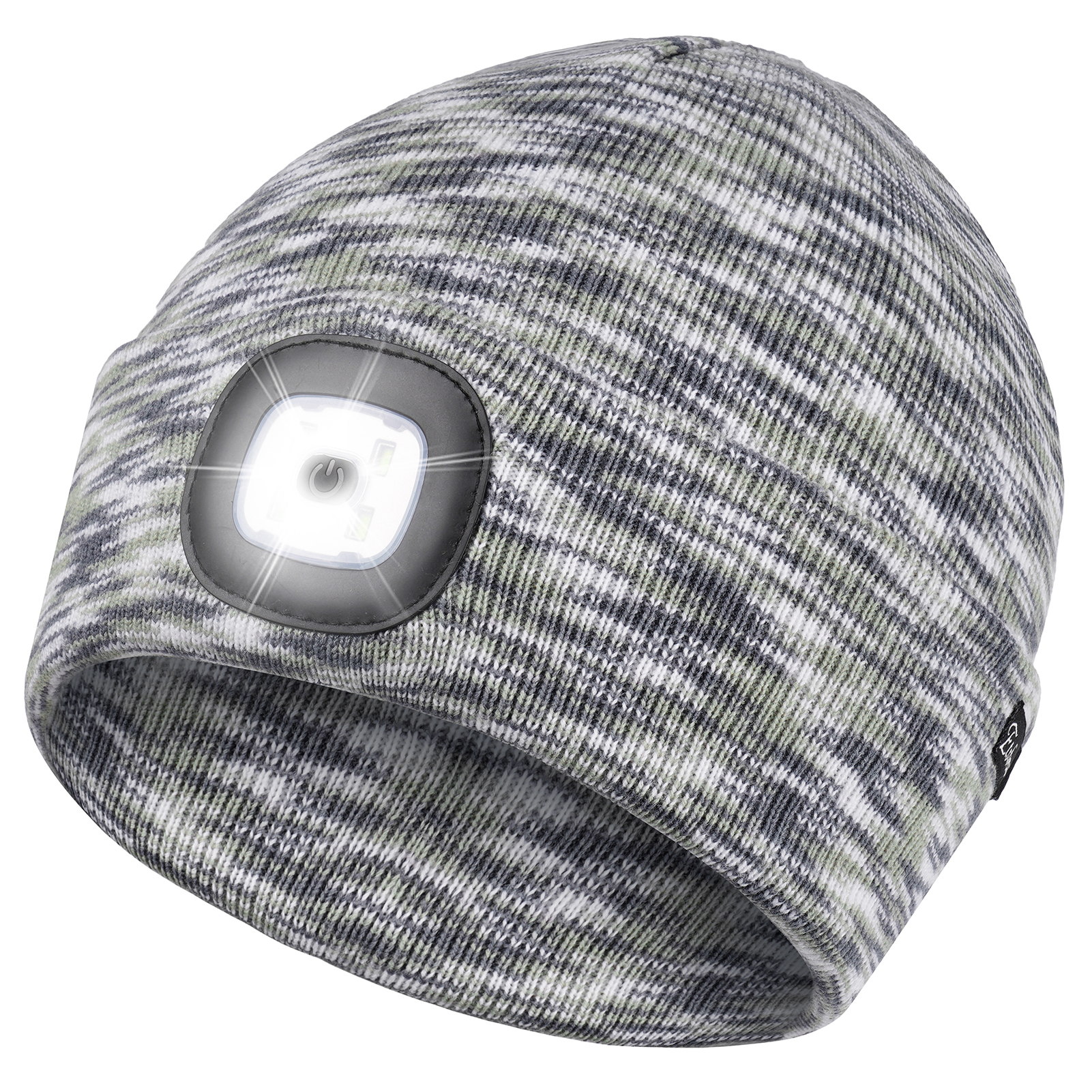 深灰柔白浅豆绿