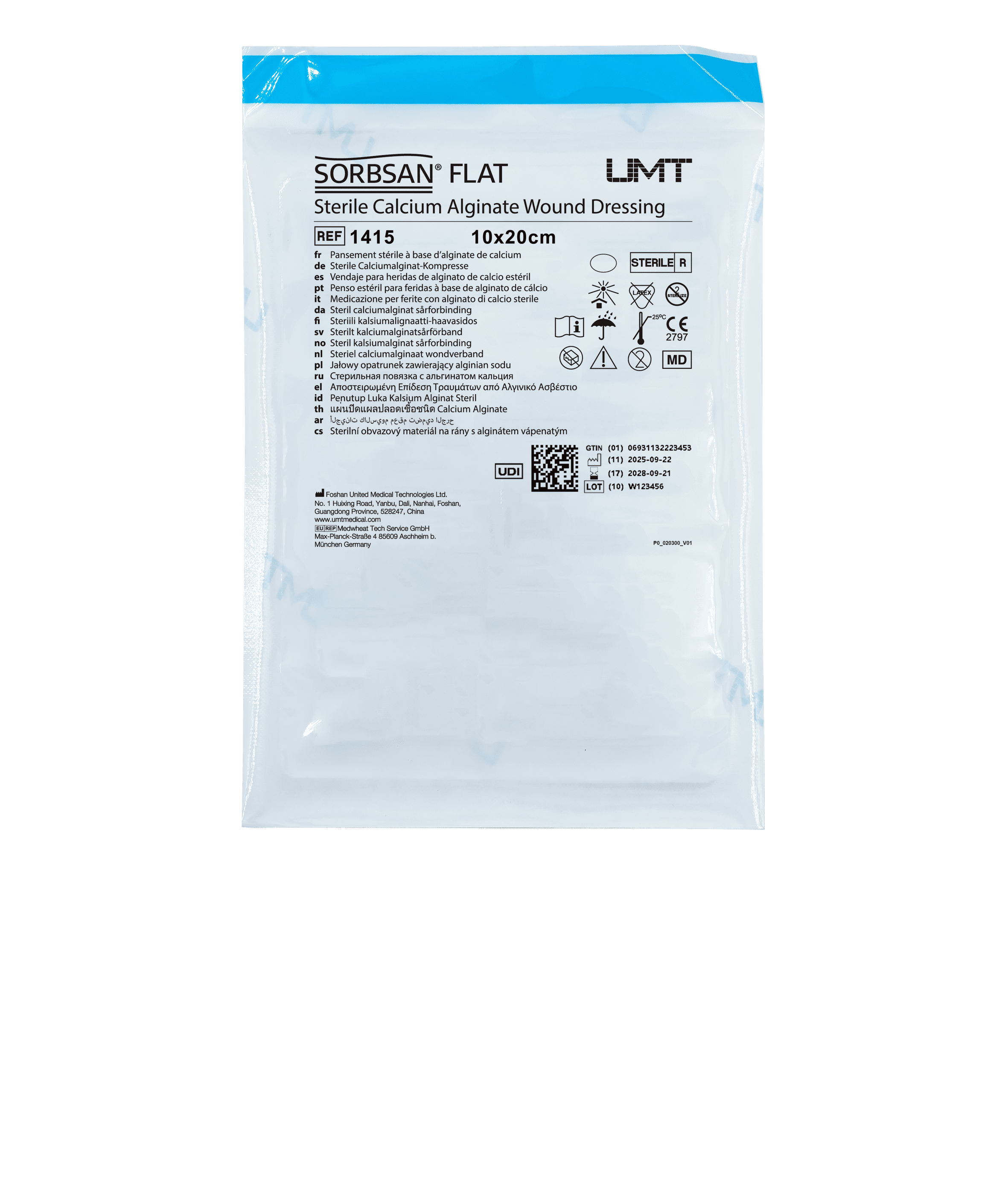 Sorbsan Alginate Wound Dressing-Foshan United Medical Technologies Ltd