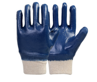 Fulldippednitrilegloveswithknittedcuff