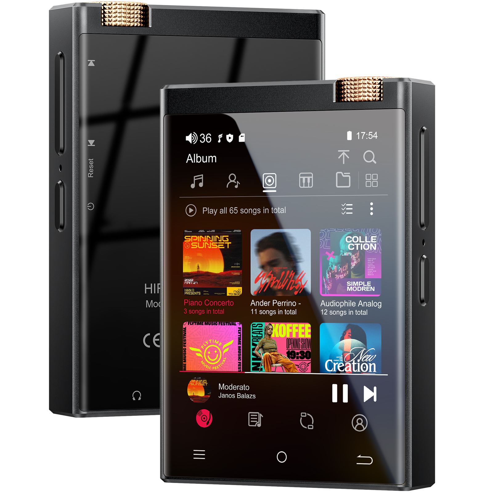 M308-HiFi MP3 Player with Bluetooth and WiFi-Oilsky