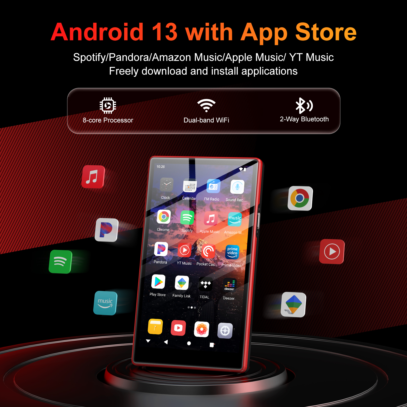 H13-Android 13.0 Streaming Music Player-Oilsky