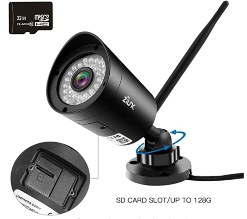 1080PWirelessBulletCameraBlack
