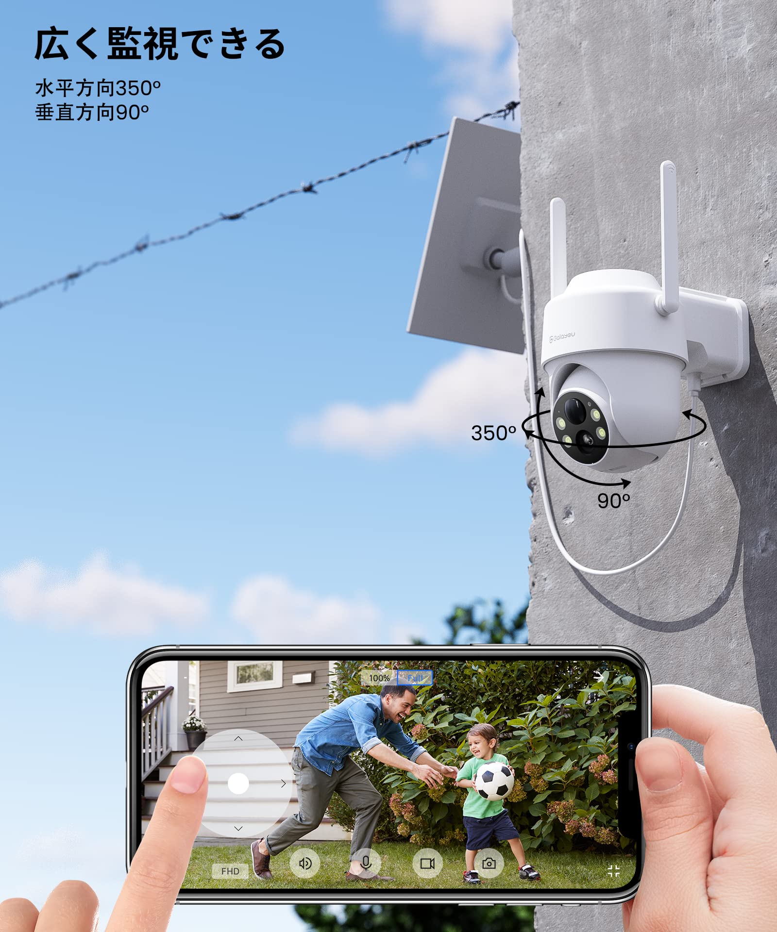 R1 3MP 充電式カメラ