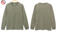 StreetwearApparelVendorMen's100-CottonLongSleeveAcidStoneWashTShirt2